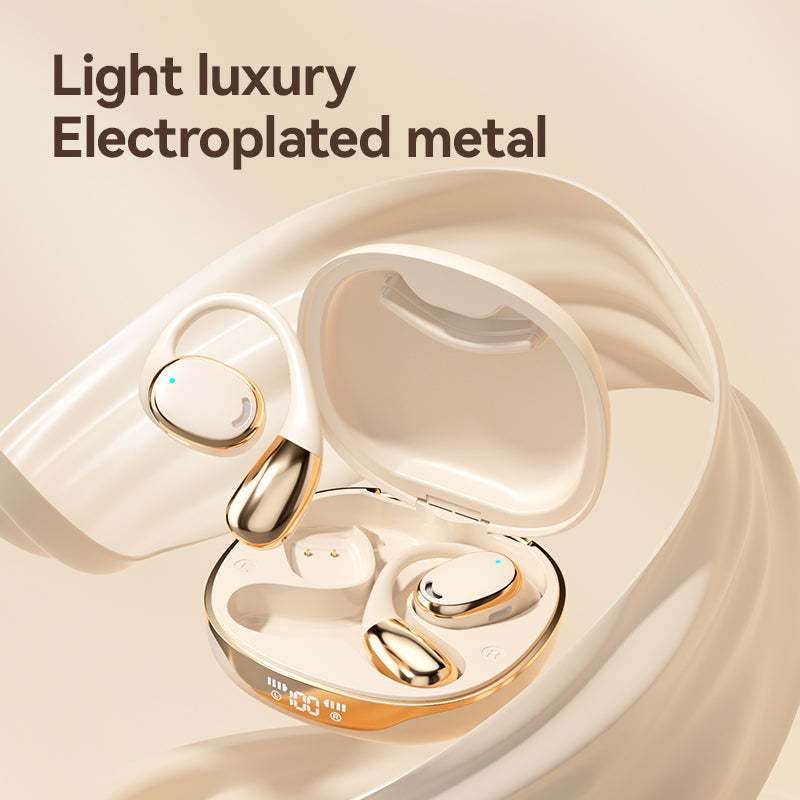 Bone conduction wireless Bluetooth earphones with ultra long battery life, noise reduction, no in ear movement, hanging ear earp