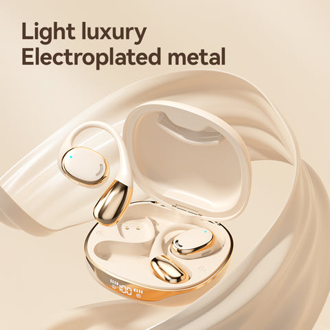 Bone conduction wireless Bluetooth earphones with ultra long battery life, noise reduction, no in ear movement, hanging ear earp