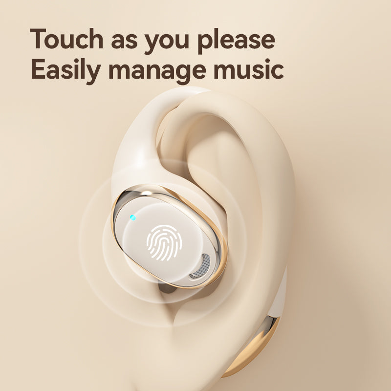 Bone conduction wireless Bluetooth earphones with ultra long battery life, noise reduction, no in ear movement, hanging ear earp