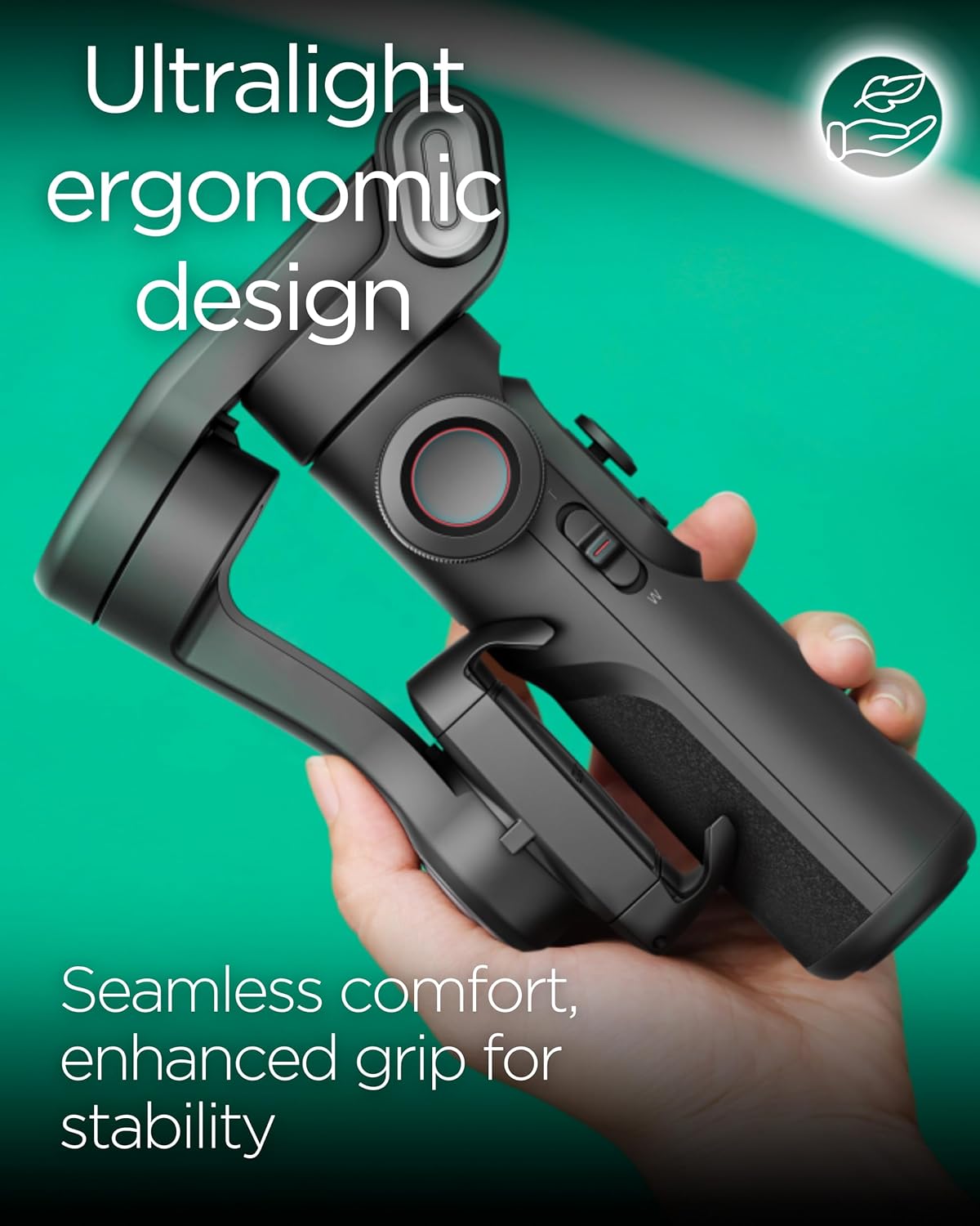 AOCHUAN Smart XE Smartphone Gimbal Stabiliser - Foldable 3-Axis Gimbal with Focus Wheel for iPhone Samsung & Android - Elevate Your TikTok, YouTube, and Vlogging Content