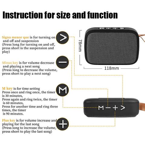 Bluetooth Speakers Portable Outdoor Oxford Loudspeaker Wireless Column 3D Stereo Music Player Surround Hifi Sound Box