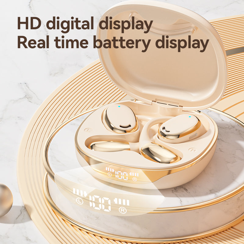 Bone conduction wireless Bluetooth earphones with ultra long battery life, noise reduction, no in ear movement, hanging ear earp