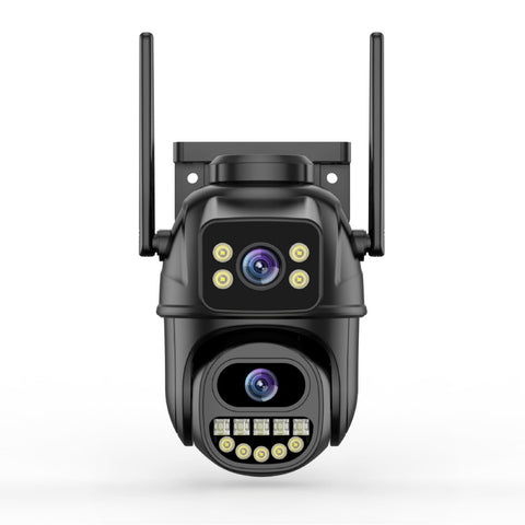 Dual screen wireless 360 degree mobile remote outdoor WiFi camera monitoring