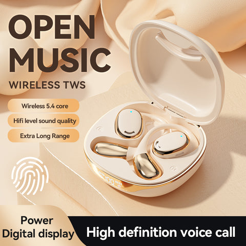 Bone conduction wireless Bluetooth earphones with ultra long battery life, noise reduction, no in ear movement, hanging ear earp